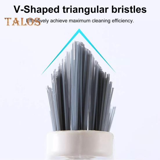 Floor Brush Ergonomic Design Heavy-Duty Long Handle Floor Scrubber with V-Shaped Brush Head Multi-Purpose Cleaner