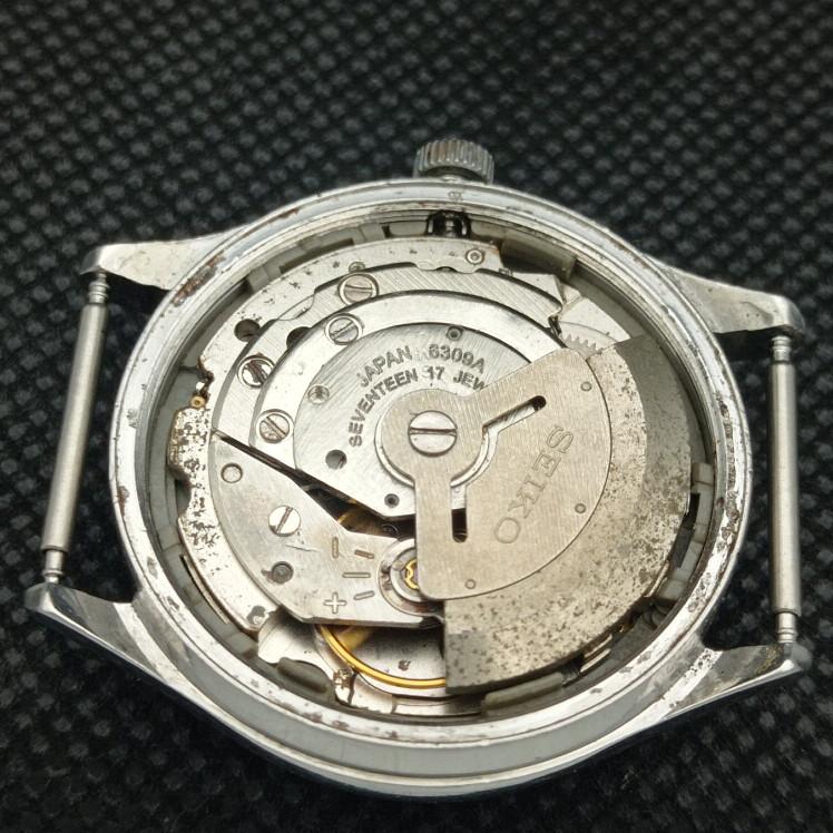 USED VINTAGE SEIKO 5 AUTO 6309A JAPAN MENS ORIGINAL DIAL WATCH 608i-a316915-2 SKU608i-a316915