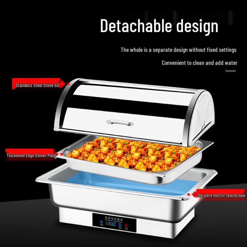 Minna Stainless Steel Touch Control Buffet Food Warmer