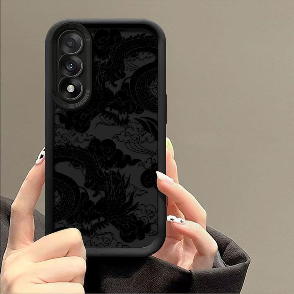 Comics Dragon Caricature Cover Phone Case For HONOR 600 400 90 LITE 300 200 70 50 20 10I 9X 8X PRO DIY Case Shell Funda Capa