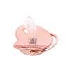 Rose Gold Alphabet Baby Pacifier with Dust Cover