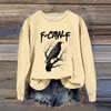Women's Fashion Casual Long Sleeve Loose Printed Sweatshirt