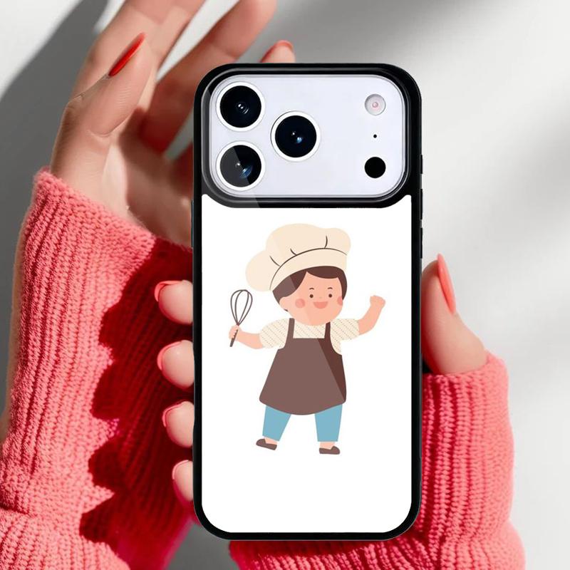 Love Baking Chef Knife print Phone Case for iPhone 17 16 15 14 13 Pro Max Back Cover for 12 11 Pro Coque