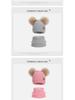 Children's Winter Knit Set: Pom-Pom Hat, Fleece-Lined Gloves, and Scarf for Boys and Girls
