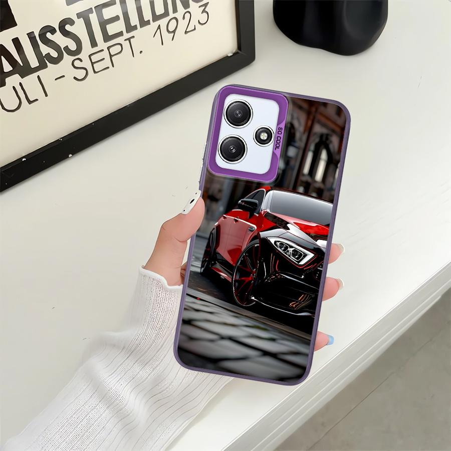 Back Phone Cover Case for Xiaomi Redmi A5 14C 10C 13C 9T 12C A1 A2 Plus 9C K60 Smoke Handsome Sports Car