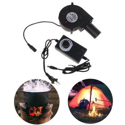 12V 9cm 9733 Barbecue Grill BBQ Fan Ball-Bearing Air Blower With 33mm Air Duct 5500RPM Large Air Volume Adjustable Speed