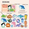 Magnetic Stickers Puzzle, Letters, Numbers, Fruits, Dinosaurs, Animals, Transportation Early Education Puzzle Toys For Kids