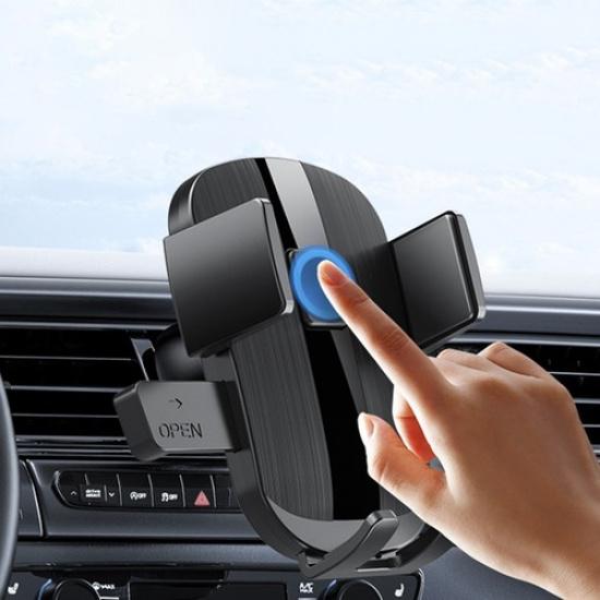 Smartphone Holder for Cars Featuring 360 Degree Rotation and Secure Clip