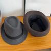 Men Winter Thick Warm Hats Gentleman Jazz Cap Classical Narrow Brim Top Hat Cold Weather Dress Hat