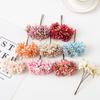 Artificial Flowers Silk Mini Carnation  Bouquet Outdoor Garden Wedding Wreaths Home vase table Decor Scrapbook Bridal ornaments