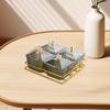 4 Snack Serving Bowls Divided Platter Nordic Dessert Dividing Plate for