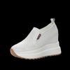 Korean Version Outer Wear Inner Height Increase 10CM Single Shoes Summer Versatile Hollow Breathable Casual Platform Shoes Lazy One Pedal Women'