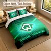 Bedding Set 1 Duvet Cover 2 Pillowcases Werder Bremen FC Print Soft Bed Linen Bedroom Decor