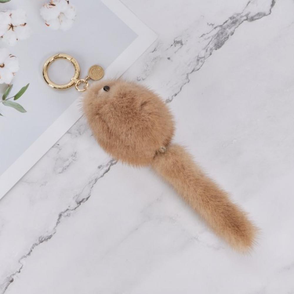 Lala Mink Tail Keyring Charm Maia Acc135