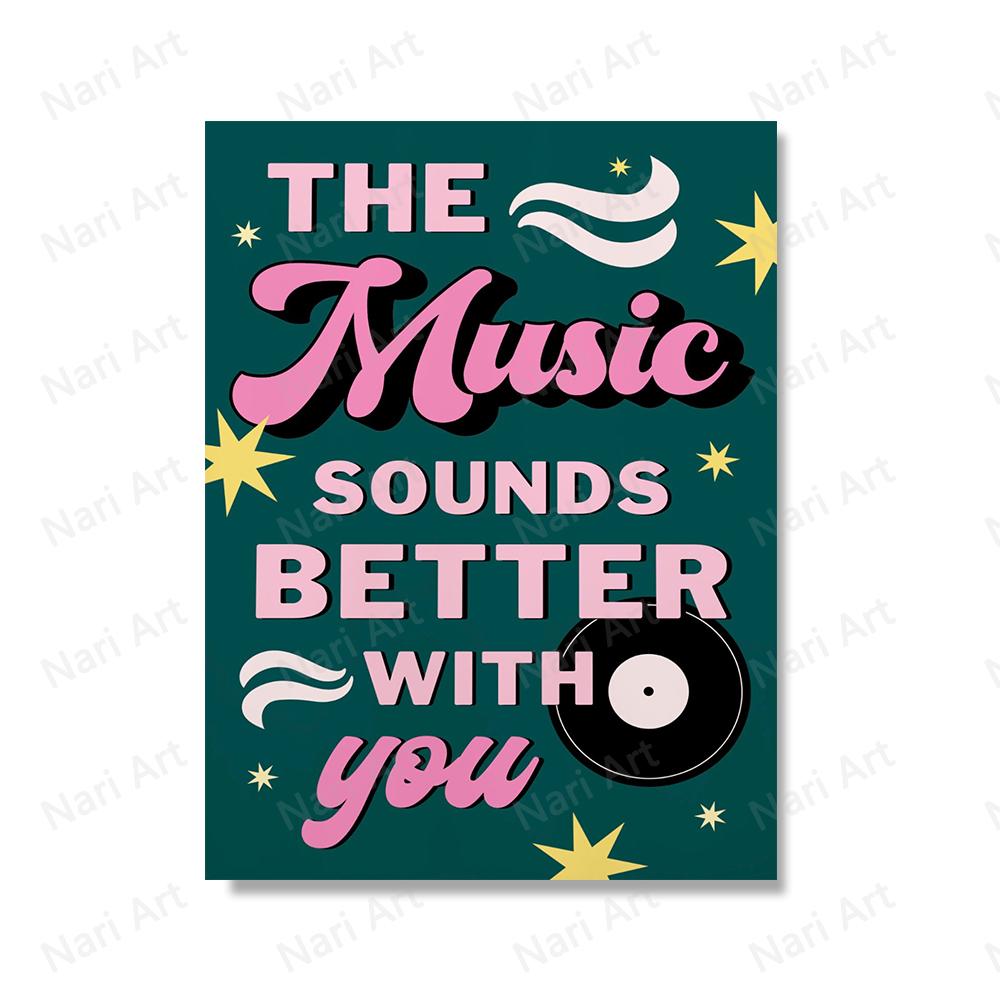 Home Music Disco Ball Wall Art Posters Breakfast Food Prints Kitchen Canvas Decor Leopard Animal Painting Room Home Decoration No Frame