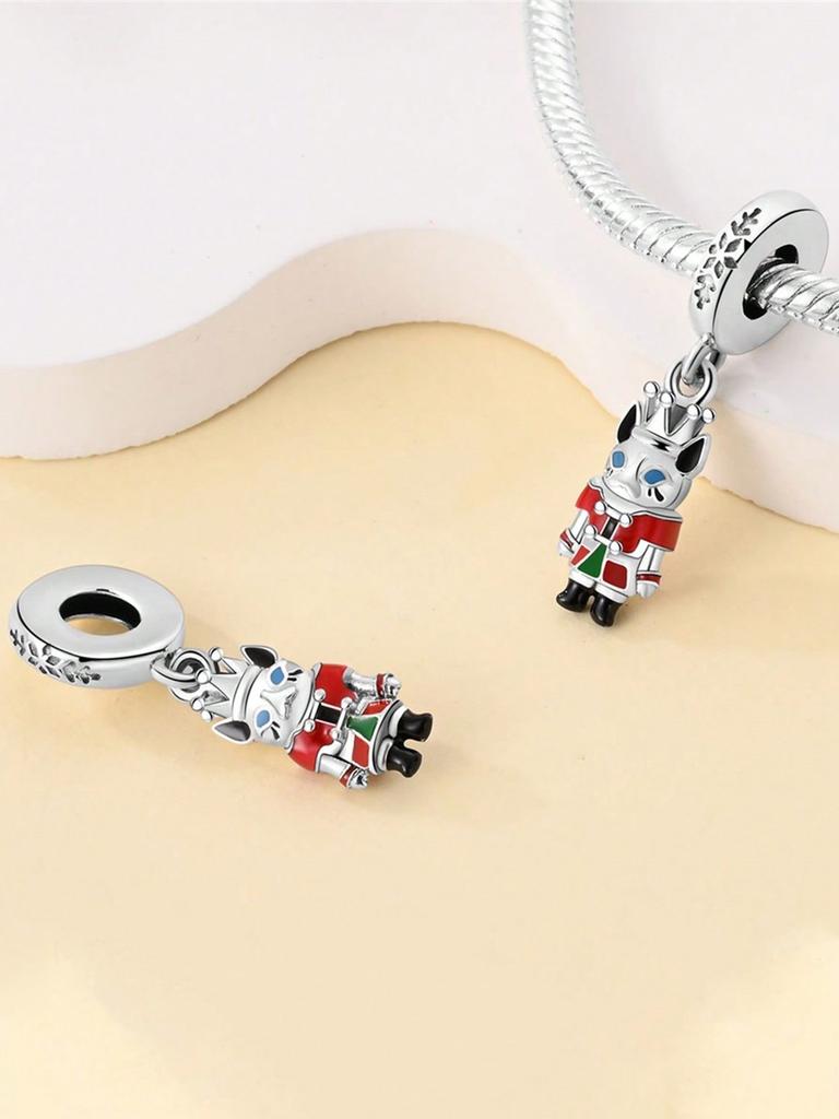 Christmas Gift Snowman Beads Charm Copper Plated Fit Charms Copperoriginal Bracelet For Jewelry Making Diy Charm