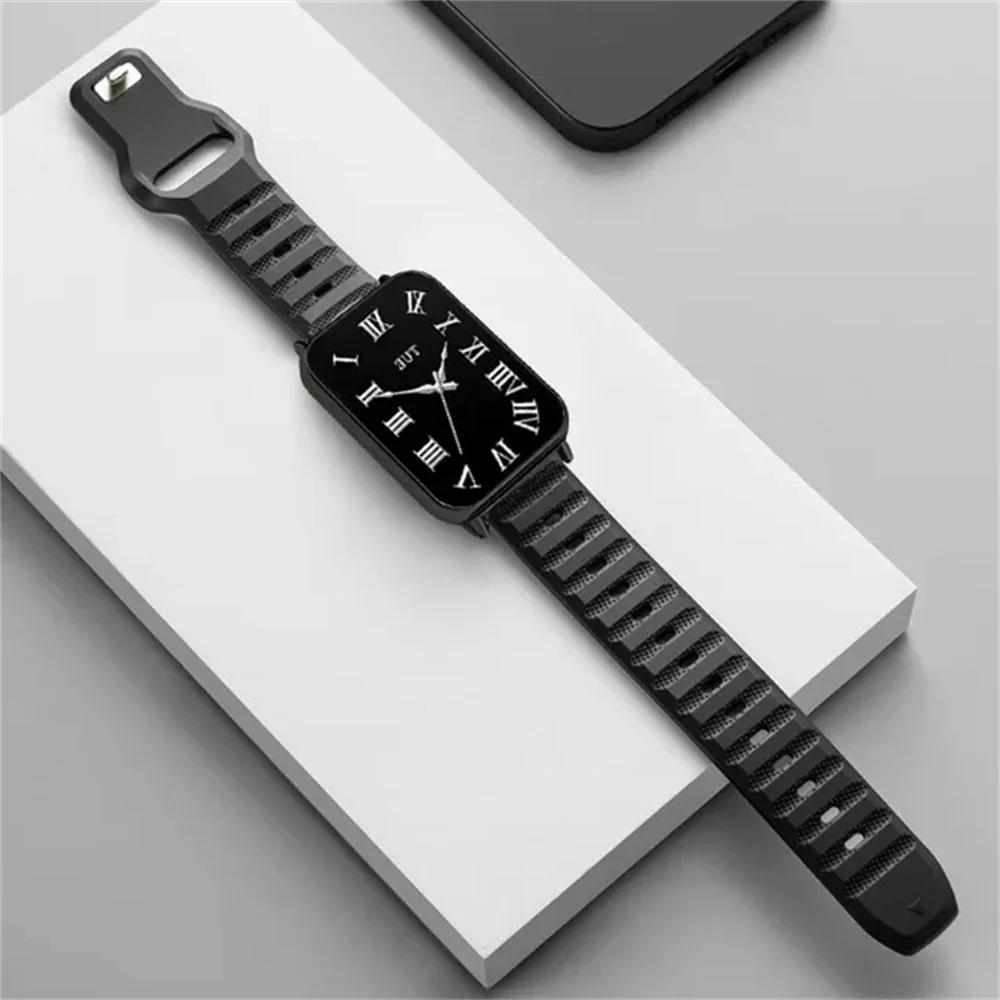 

Для Redmi Watch 5 4 Ремешок Силиконовый Спортивный Correa Ремешок Для Xiaomi Mi Band 8pro 9pro Браслет Сменный Ремешок Аксессуары For Mi Band 9 Pro чёрный