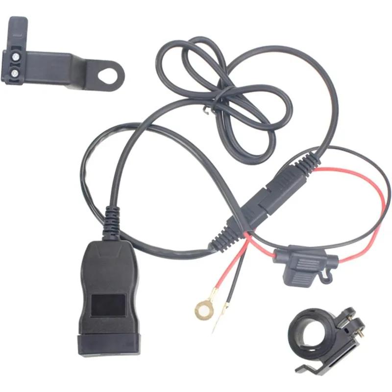 PD QC3.0 Motorcycle Type C Port Socket Connector Waterproof USB Fast Cellular Charger with Cell Mobile Voltmeter Digital Charge