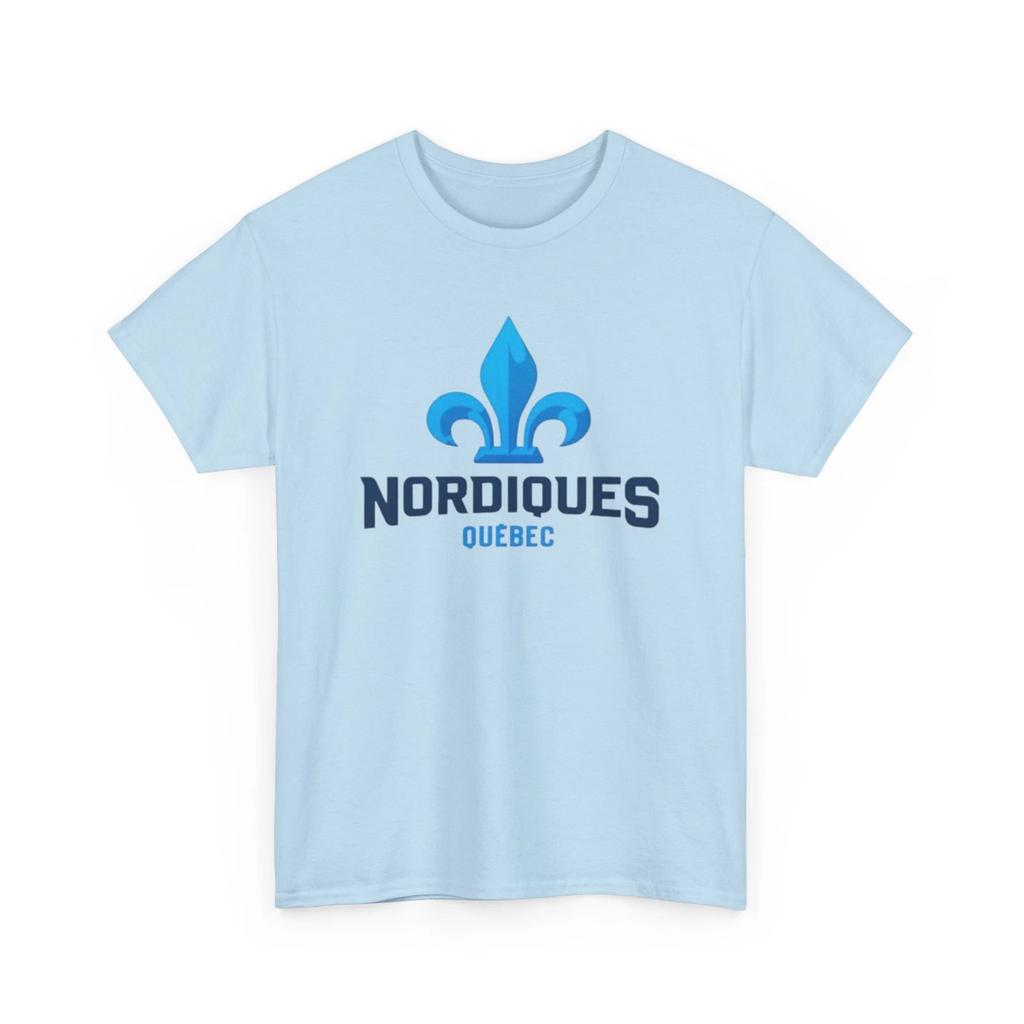 WHA NHL Hockey Quebec Nordiques Fleur-de-lis Printed T shirt Colorado Avalanche