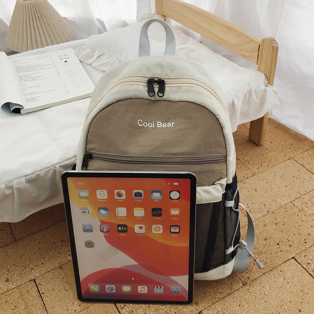 Schoolbag: New outdoor commuter backpack, large capacity ladies' backpack, junior and senior high school backpack, hiking backpack