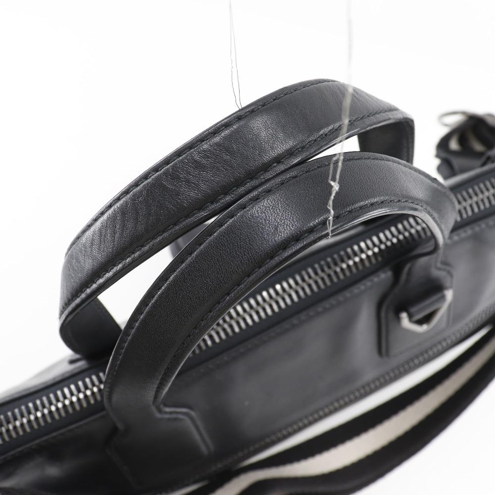 BALLY TAS Business bag 2WAYShoulder black leather mens Used