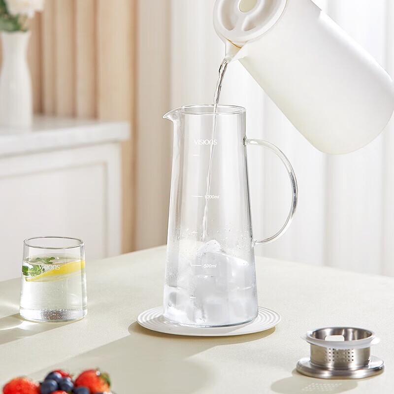 Corelle Borosilicate Glass Water Pitcher & Cup Set