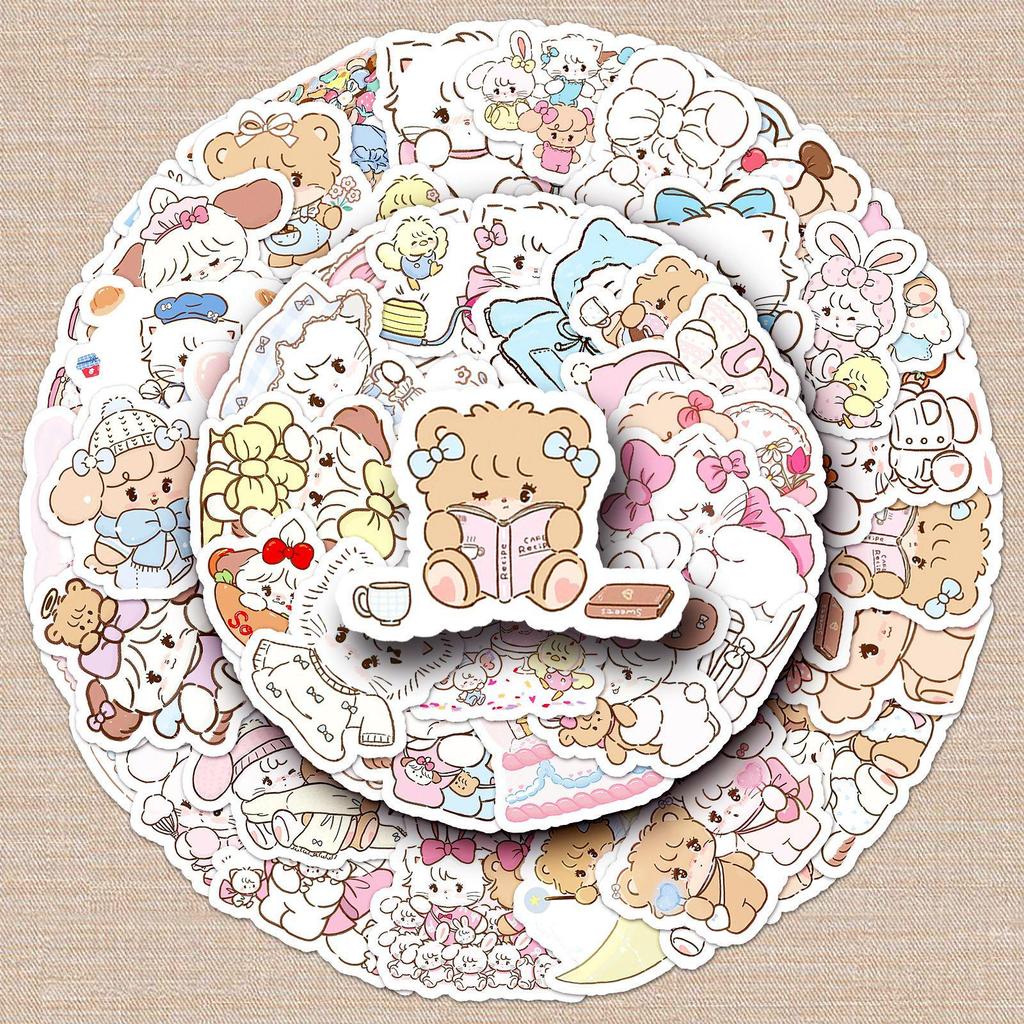 56 Cartoon Cute Graffiti Stickers for Phone Cases, Suitcases, Diaries, and More