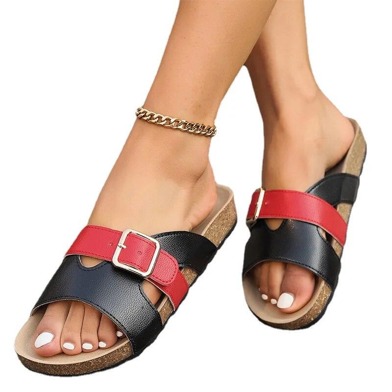 Kapcie damskie platformy plażowe mieszkania buty letnie sandały na co dzień chodzące klapki japonki moda Walking Femme slajdy