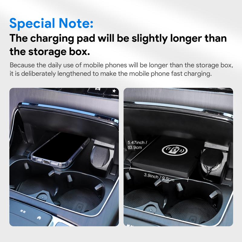 For Mercedes Benz GLC X253 GLC260 GLC300 GLC43 GLC63 15W Car Wireless Charger Mobile Phone Charging
