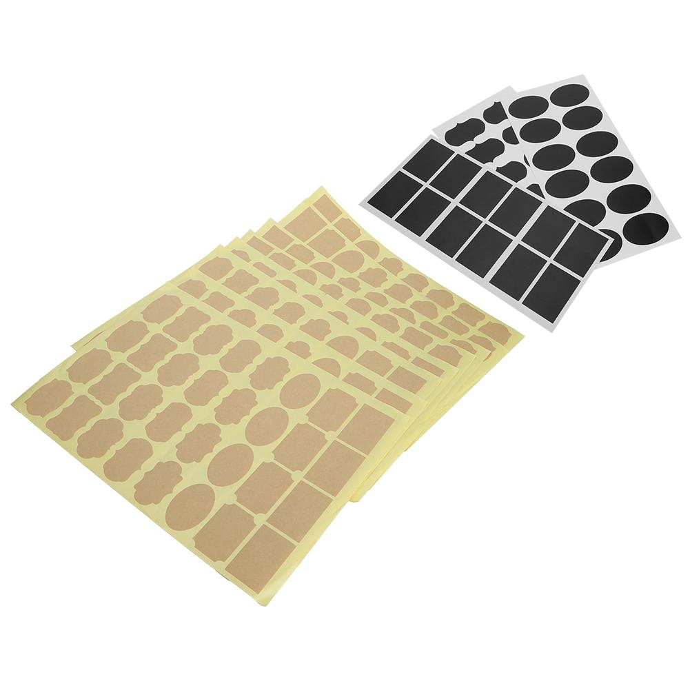 292Pcs Set Adhesive Sticker Marking Tag for Wine Glasses Coffee Tea Boxes Jars Flower Pots Baskets