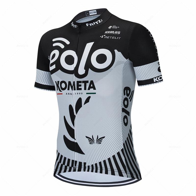 2026 Ensemble Cycliste Eolo Kometa Team Homme Maillot de Vélo Manches Courtes Kit Vêtements Vélo Vêtement Cyclisme VTT Uniforme Triathlon Maillot