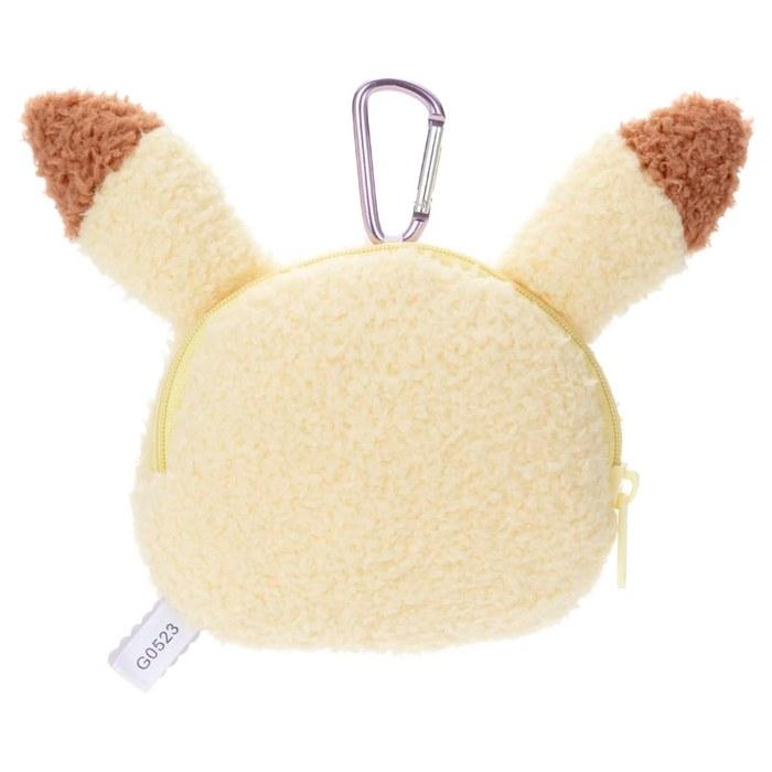 Pokepiece Pikachu Plush Pouch, approx. 16cm wide