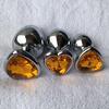  Crystal  Colour Metal Backyard Stainless Steel Plug Anal Hitch