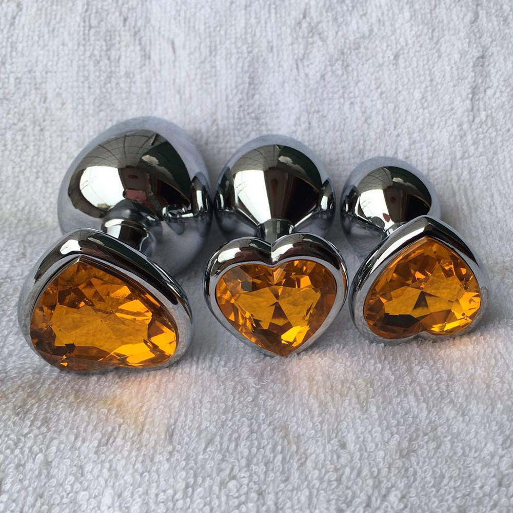  Crystal  Colour Metal Backyard Stainless Steel Plug Anal Hitch