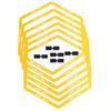 6Pcs Hexagon Agile Ring Polygon Physical Training Hexagonal Step Suit Football Equipment