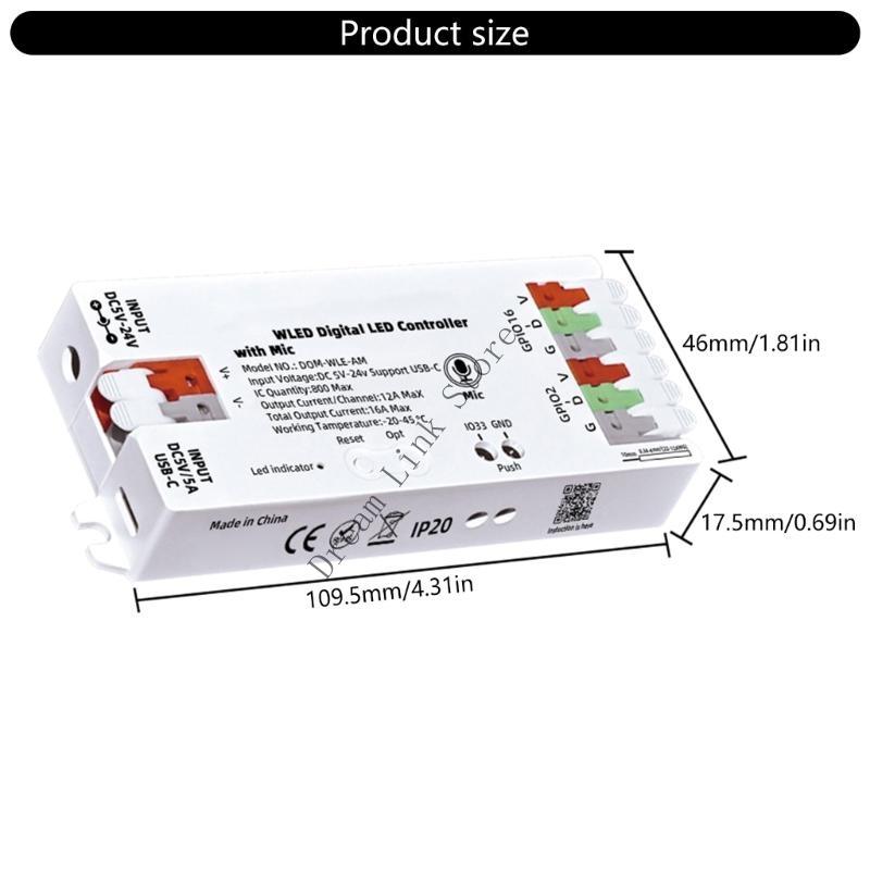 Q1FD Small LED Lighting Controllers with Sound Activation for Music Synchronization