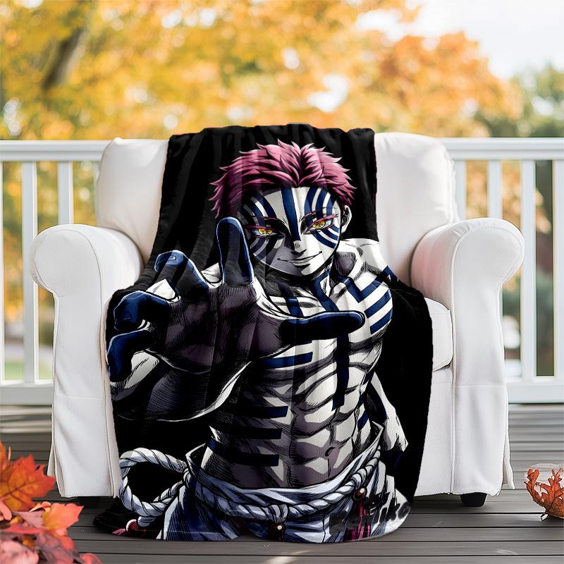 1pc Akaza (4) Theme Blanket - Digital Print, Polyester, Cozy for All Seasons, Perfect for Outdoor, and Travel