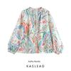 Kaslead New Arrival Women's Fashion Style Fashion Minimalist Print Poplin Shirt 2581185