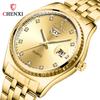 Nuovo orologio da uomo di lusso di marca TOP con scatola doppio orologio da calendario Orologio da uomo d'affari dorato Orologi al quarzo da uomo