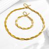 316L Stainless Steel New Fashion Waterproof Jewelry Minimalism Charm Weave Snake Chain Choker Necklaces Bracelets For Women