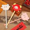 Soft Plush Sheep Mascot Massage Hammer Zodiac Sheep Doll Sheep Coin Purse  Party Favor