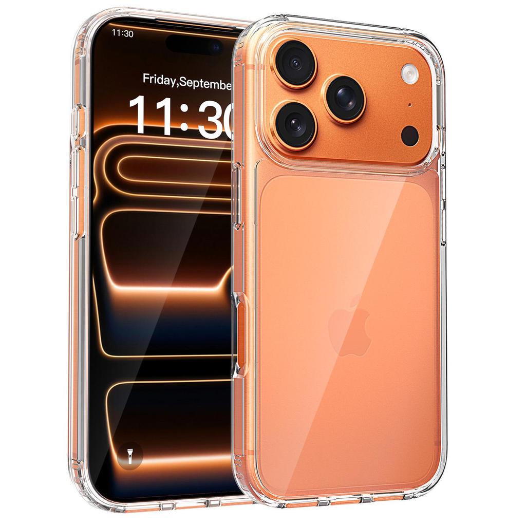 Magnetic Transparent Full Coverage Protective Case for Apple iPhone 17 Pro Max and 16 Plus