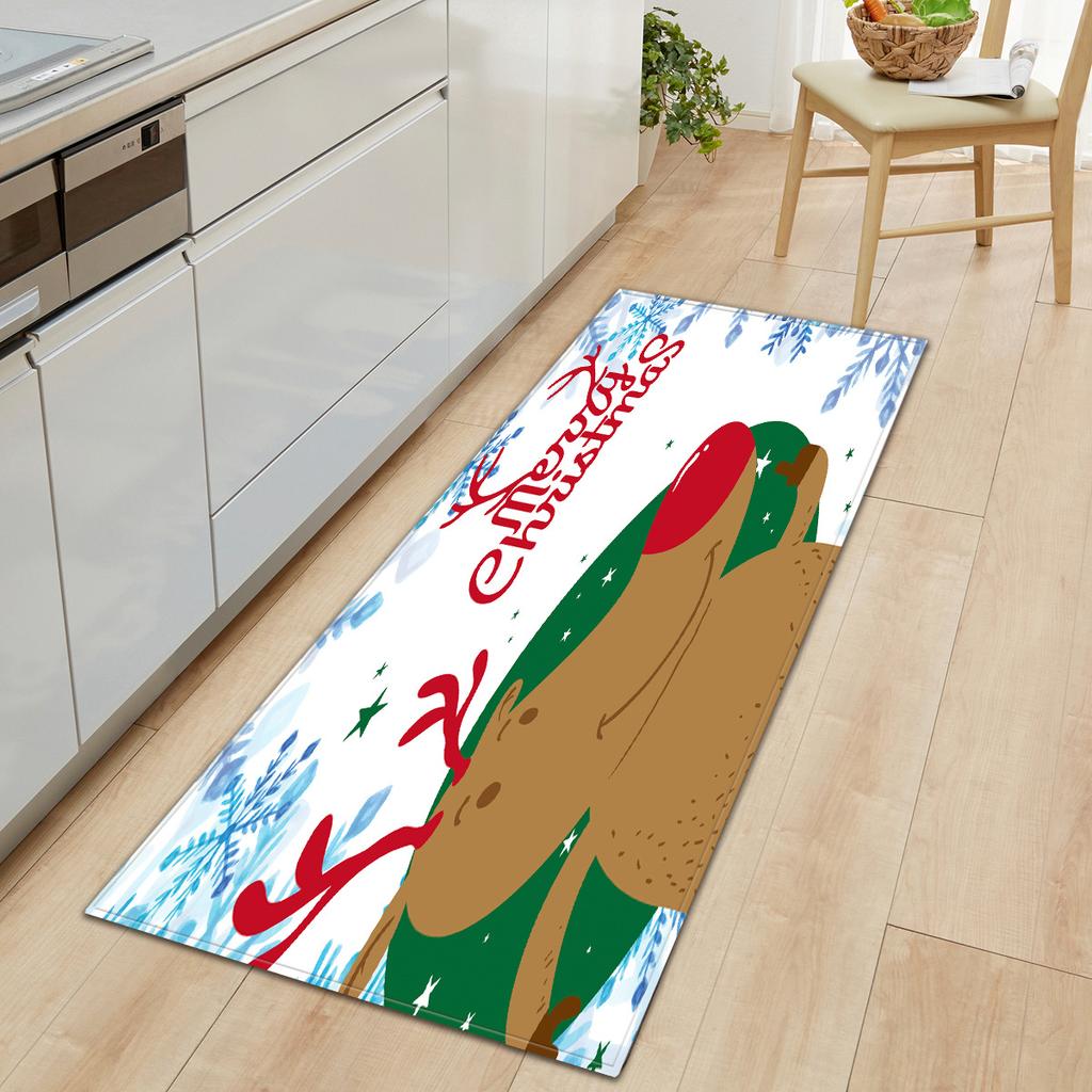 Christmas Kitchen Sand Carpet Doormat Long Floor Mat