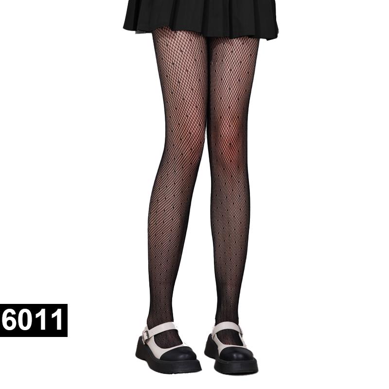 Mesh Fishnet Nylon Tights Long Body Stockings Jacquard Step Foot Fashion Seam Lingerie Ladies Black Hosiery Women Sexy Pantyhose