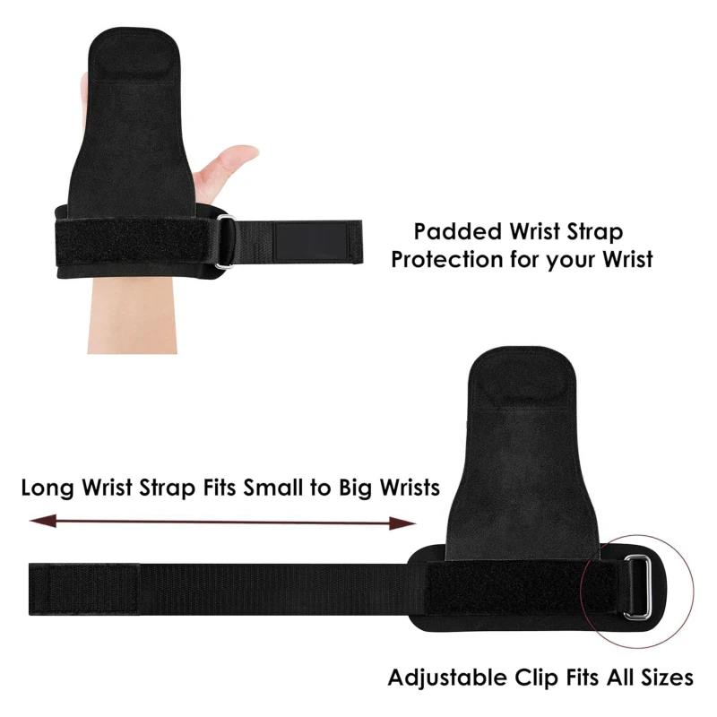 Fashion Gym Gloves Grips Anti-Skid Weight Power Belt Lifting Pads Deadlift Belt Workout Crossfit Fitness Gloves Palm Protection