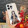 Anime S-Sakurajima M-Mais Frosted Phone Case For Iphone 17 16 15 14 Pro Max Xr Air Plus Black Silver Hard Shell Cover