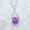 Guochao Temperament Women'S Love Type Diamond-Encrusted Necklace Pendant Silver-Plated Women'S Jewelry Belief Pendant Necklace