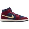 Air Jordan 1 Mid SE Team Red Obsidian Men Sneakers Pale-Vanilla IO7449-600