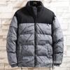 Winter new men's stand-up neck padded jacket men's thickened padded jacket trendy loose velvet padded jacket