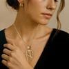 1 Stück Herren Mode Street Trend Schmuck Accessoires Geschenk Exquisit Eingelegt Weiß Zirkon Anhänger Halskette